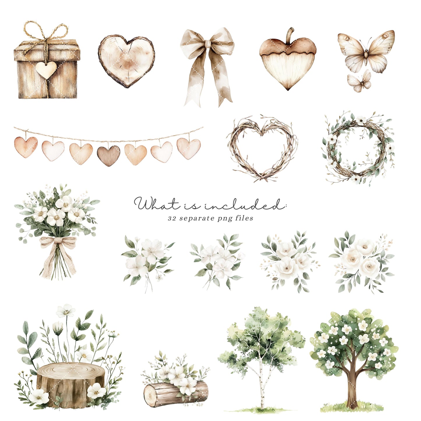 Woodland Mama - Baby Animals Clipart, Cute Animal, Mothers Day | 32 PNG