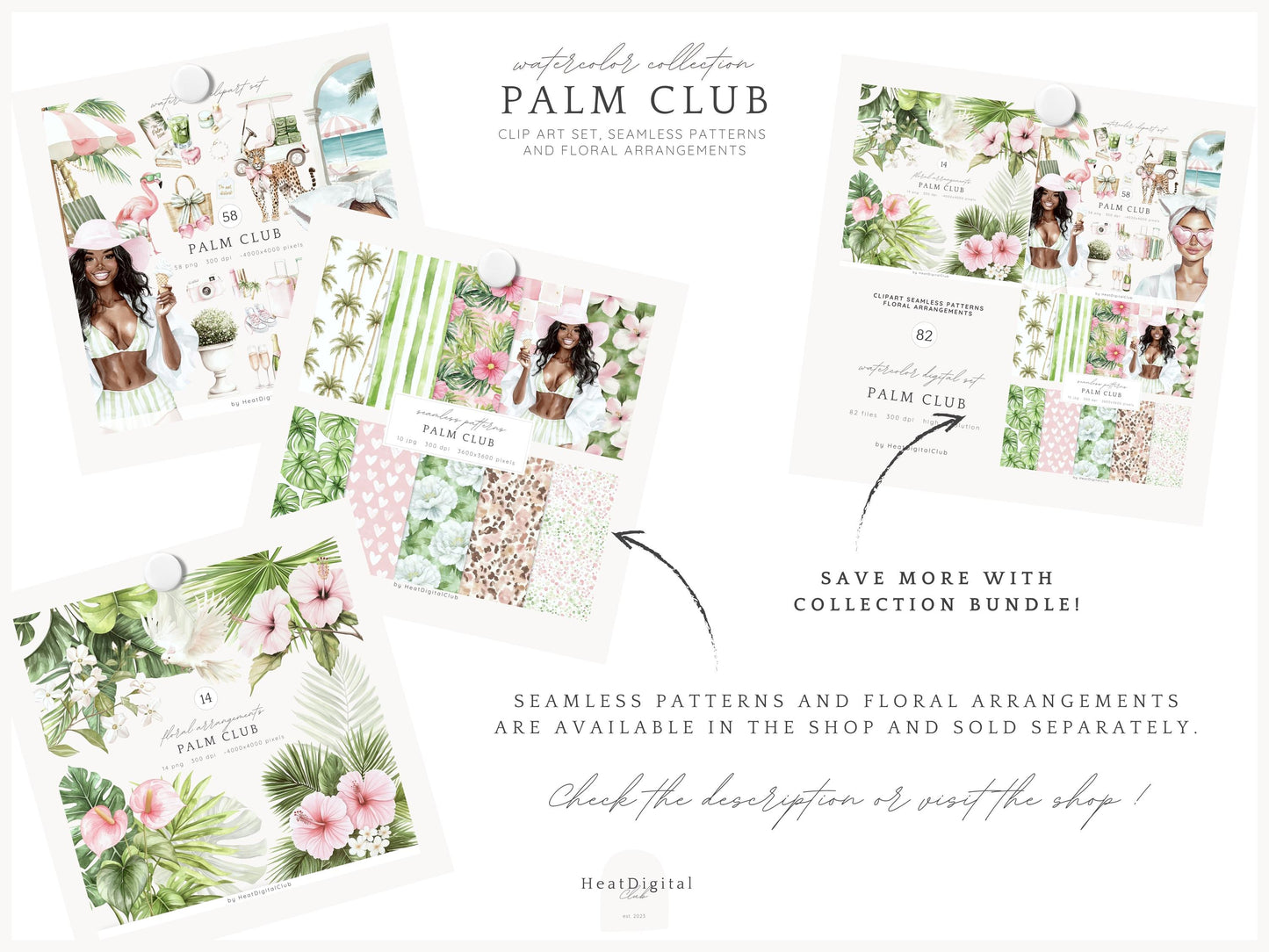 Palm Club - Palm Beach Vacation, Miami Clipart | 58 PNG