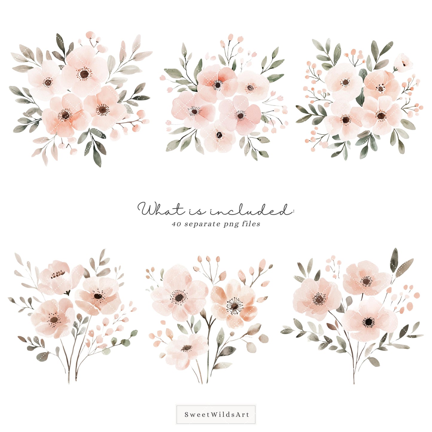 Birthday Friends - Cute Woodland, Baby Animal Clipart, Baby Girl Birthday | 40 PNG
