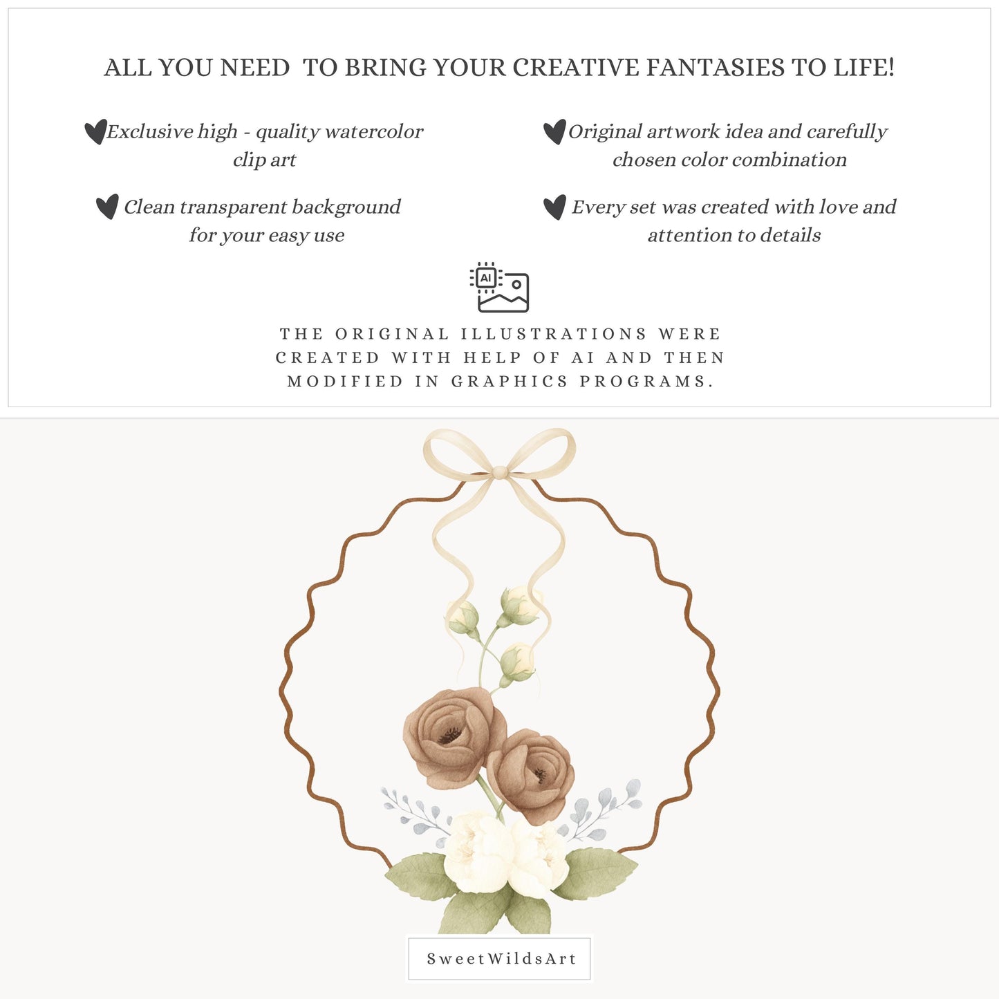 Tiny Moments - Floral Arrangements, Neutral Flowers, Beige Rose | 20 PNG