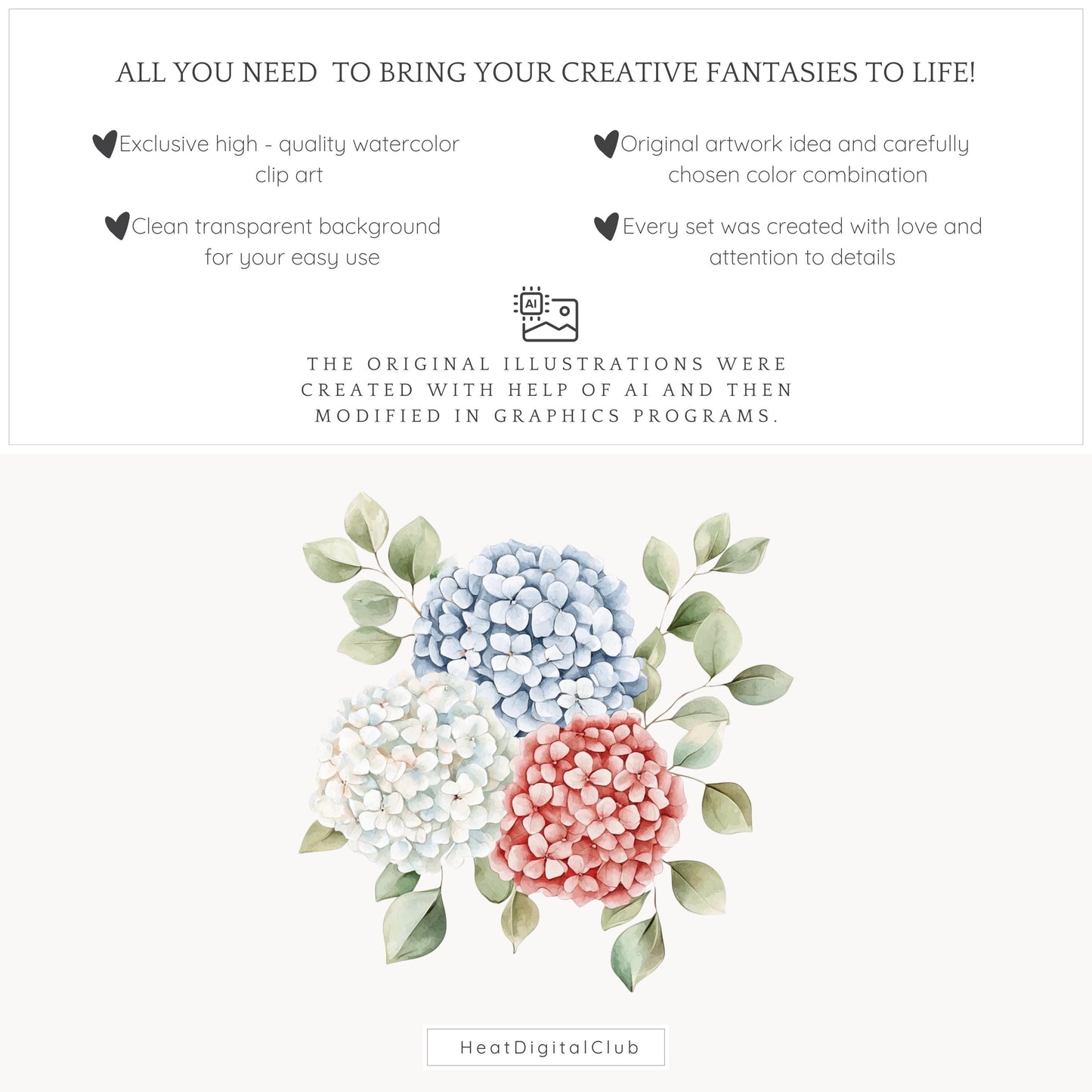Hello July - Floral Arrangements, Patriotic bouquet, Independence Day | 12 JPEG