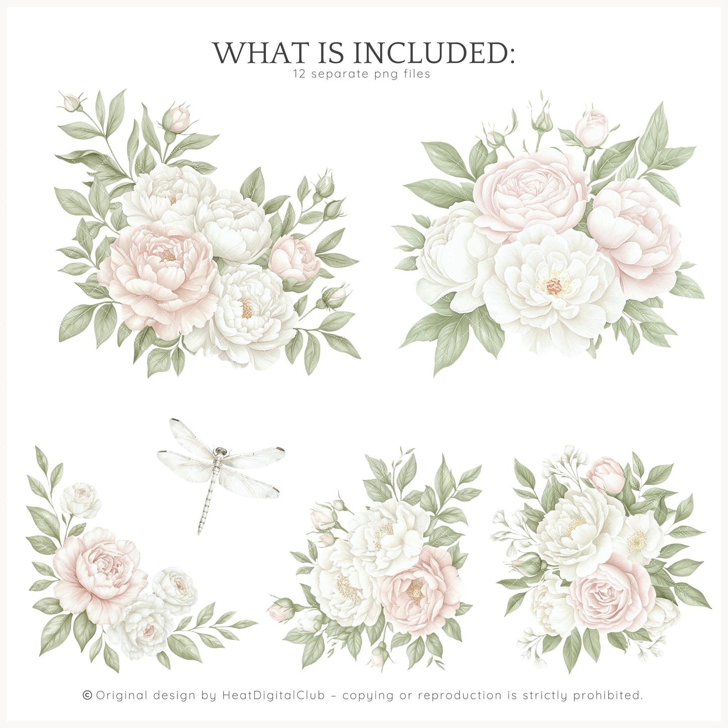 Ballet Grace - Pink Floral Arrangements | 12 PNG