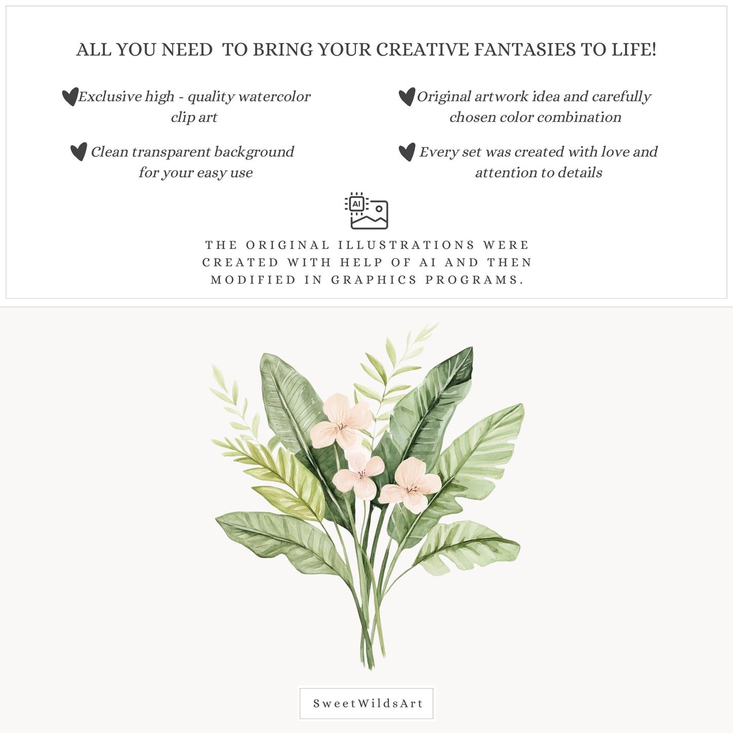 Vacation Vibe - Floral Arrangements, Summer Tropical Floral, Vacation | 20 PNG