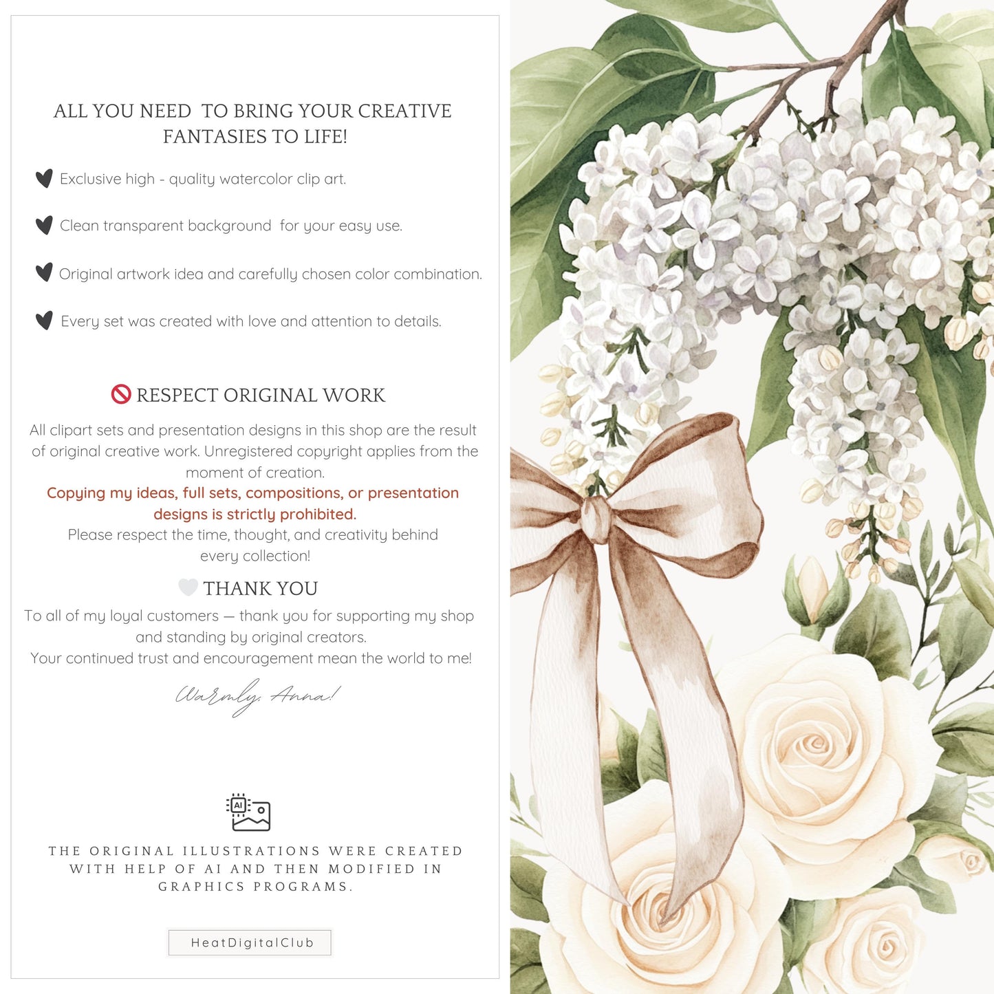 Summer Château - White Cream Roses Floral Arrangements | 14 PNG