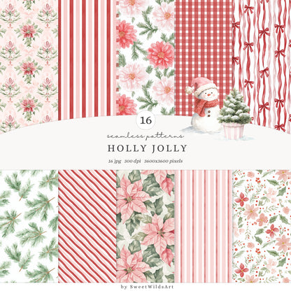 Holly Jolly - Christmas Collection Bundle, Baby Animals, Kids Holiday, Cozy Winter | 118 PNG/JPEG