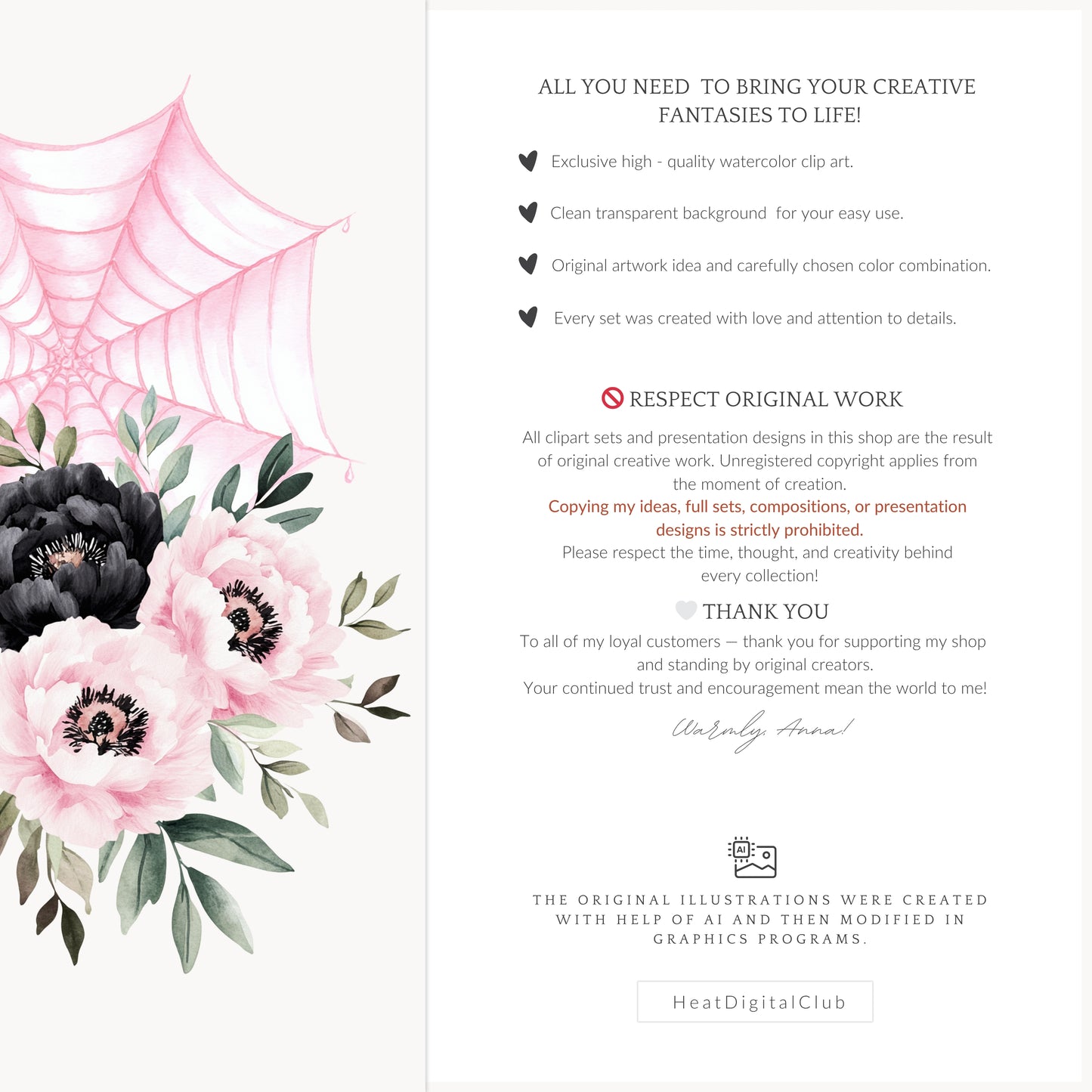 Pretty Haunting - Halloween Floral Arrangements, Gothic Pumpkins, Jack o Lantern | 20 PNG