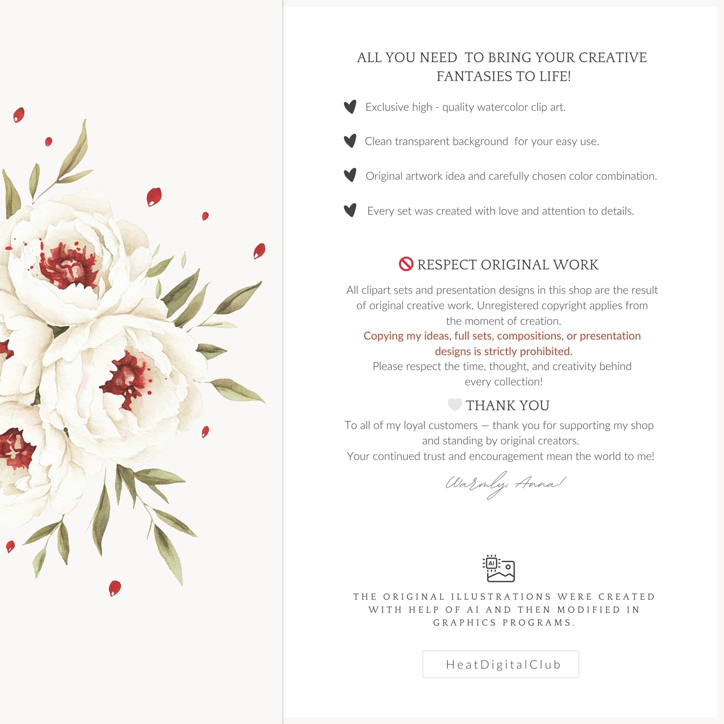 Bad Housewife - Floral Arrangements, Dark Feminine, Creepy Peony | 12 PNG