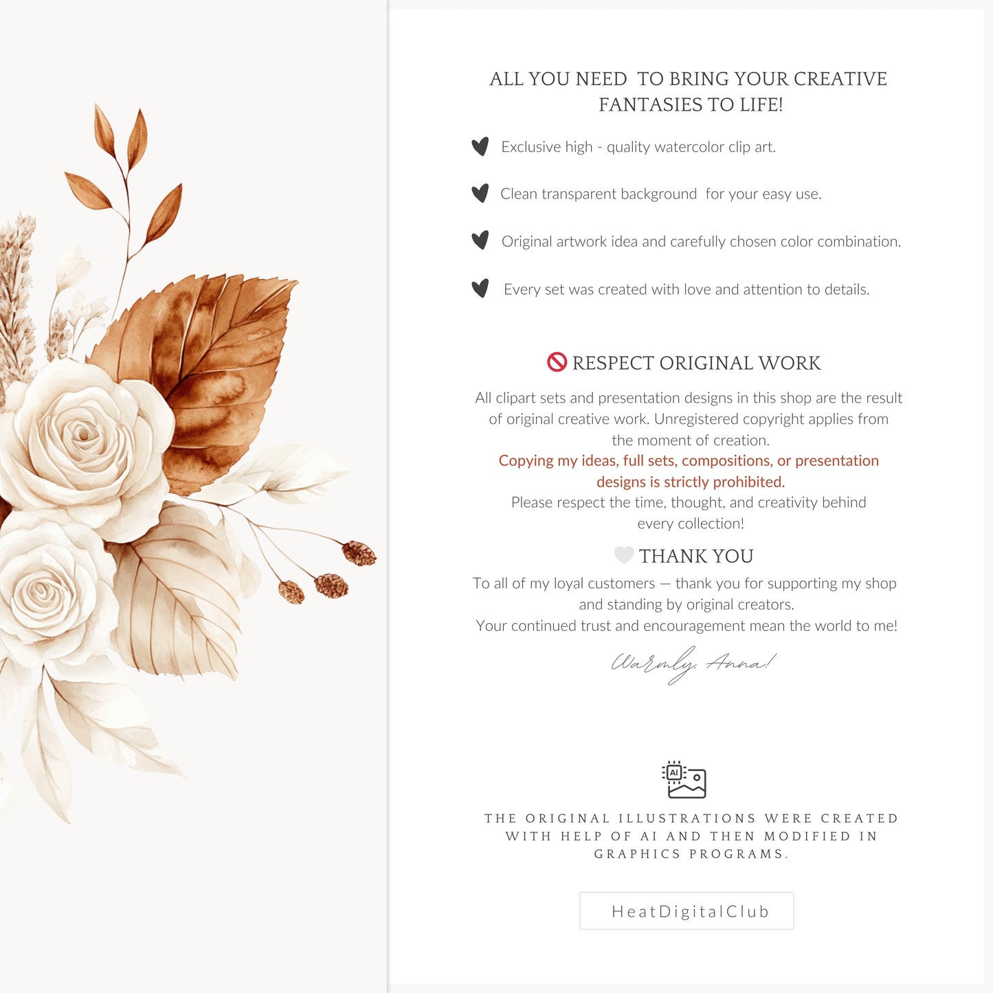 Cozy Haunt - Floral Arrangements Clipart, Fall Halloween Pumpkins | 25 PNG