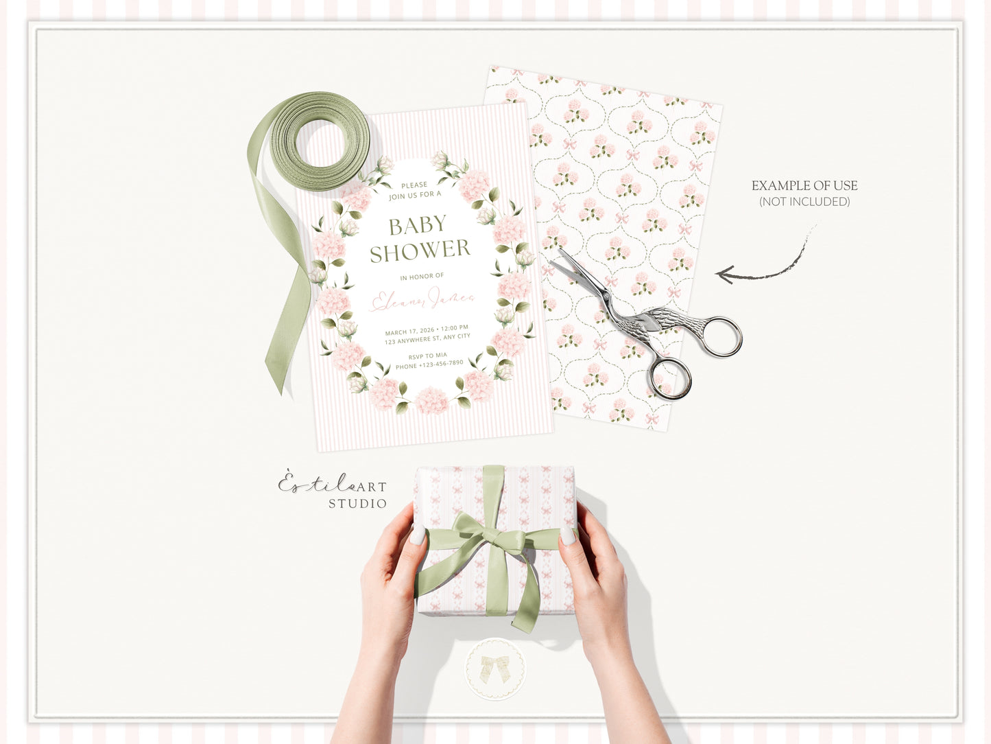 Coquette Atelier - Clipart Set, Soft Pink Baby Girl, Plush Toys, Nursery, Baby Shower | 97 PNG/JPEG