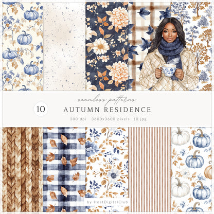 Autumn Residence - Collection Bundle, Elegant, Grandmillennial, Fall Aesthetic | 91 PNG/JPEG