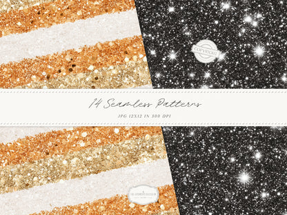 Fall After Dark - Seamless Patterns, Dark Coquette Fall, Black Lace Autumn Patterns, Moody Floral | 14 JPEG
