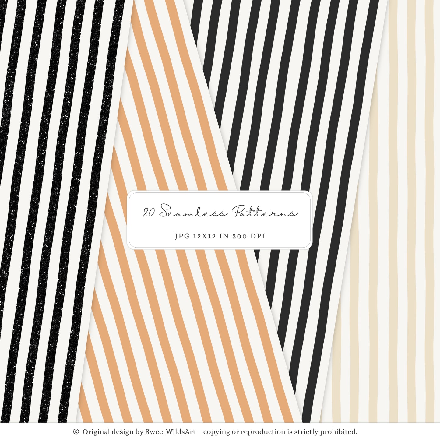 Honk or Haunt - Halloween Seamless Patterns, Candy Corn, Spiderweb | 20 JPEG