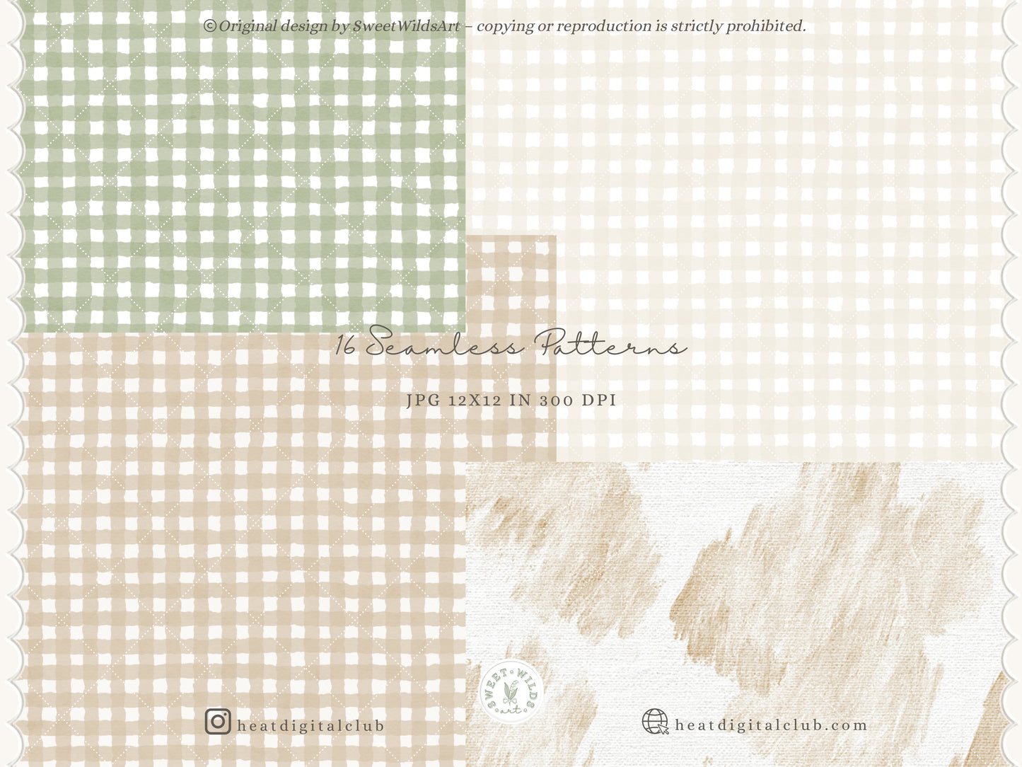 Safari Classics - Seamless Patterns, Animals, Jungle Nursery Digital Paper, Tropical Leaves | 16 JPEG
