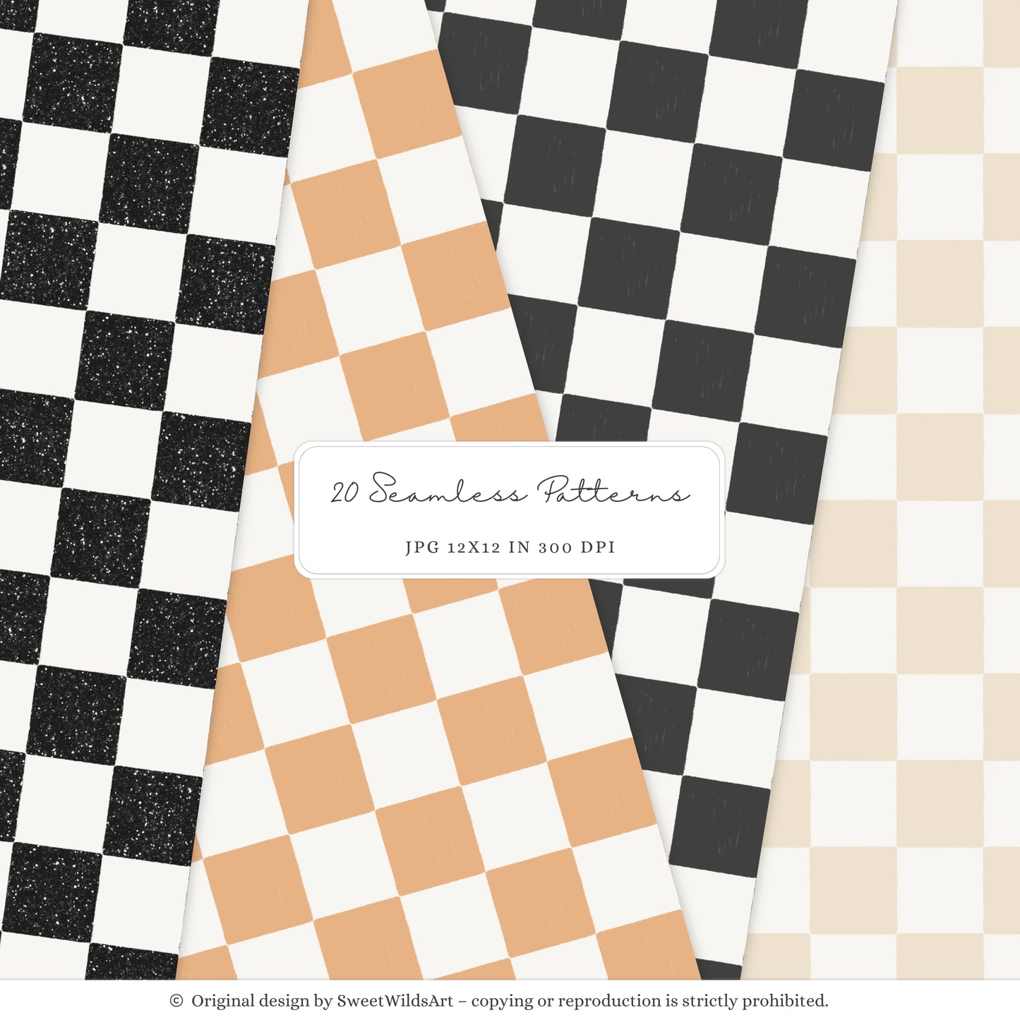 Honk or Haunt - Halloween Seamless Patterns, Candy Corn, Spiderweb | 20 JPEG