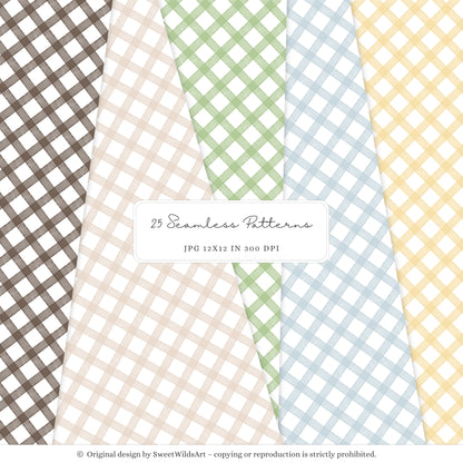 Birthday Tropics - Safari Seamless Patterns, Cute Jungle, Animal | 25 JPEG