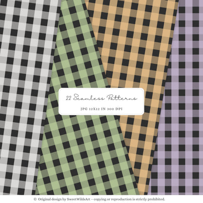 Bootiful Things - Halloween Pattern, Spooky Cute, Ghosts, Stars, Pumpkins | 22 JPEG