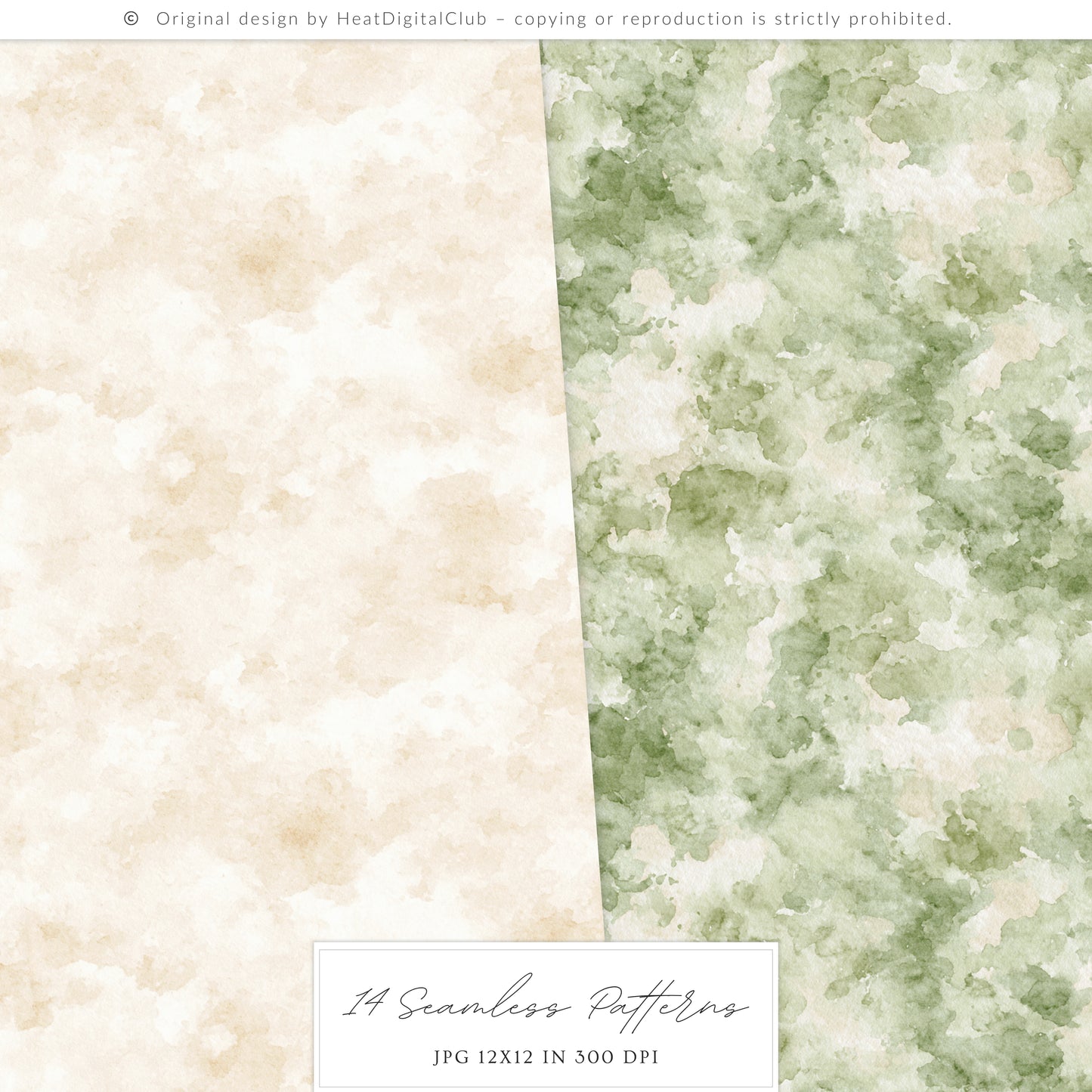 Mushroom Garden - Seamless Patterns, Cottagecore Forest Digital Paper, Shabby Patterns | 14 PNG