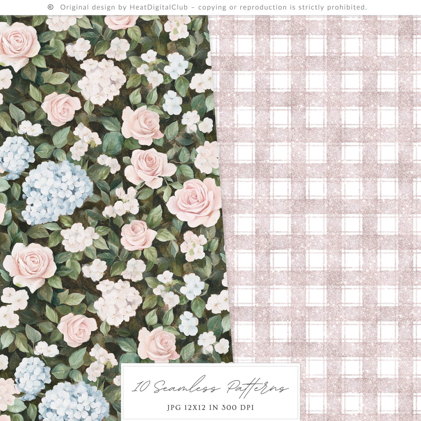 She is a Libra - Watercolor Seamless Patterns,  Libra Zodiac, Astrology, Zodiac | 10 JPEG