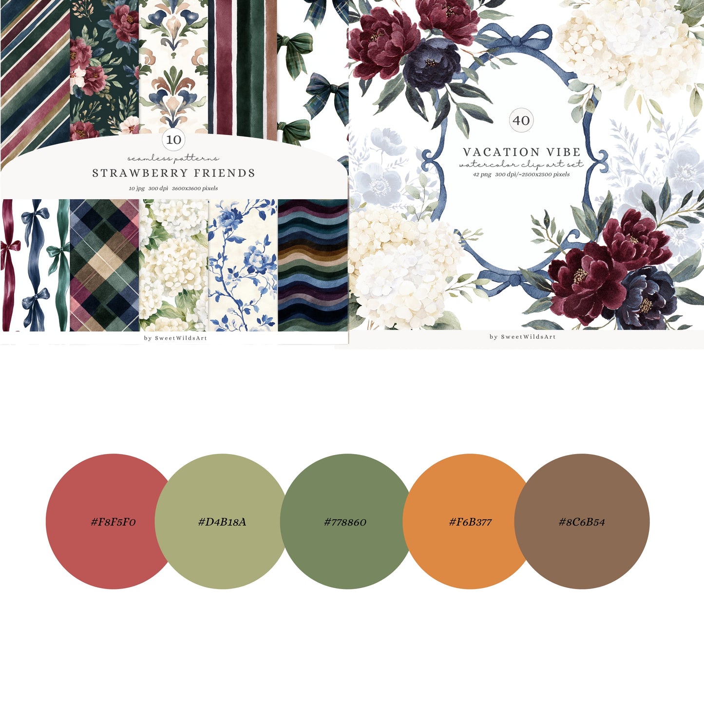 Winter Classics - Teddy Bears Clipart, Tartan Holiday, Cute, Festive Nursery Animals | 60 PNG