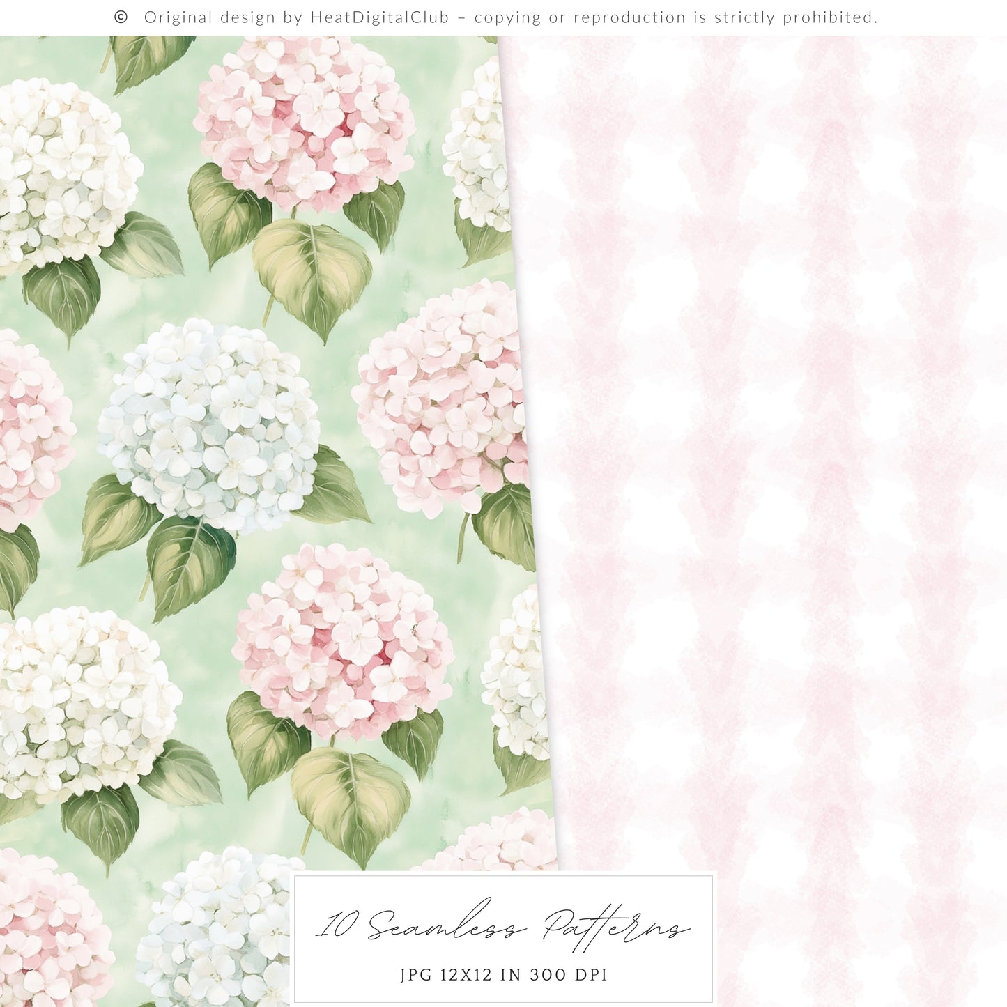 Lovely Farm - Seamless Patterns, Pink Gingham Strawberry, Pastel Country | 10 JPEG