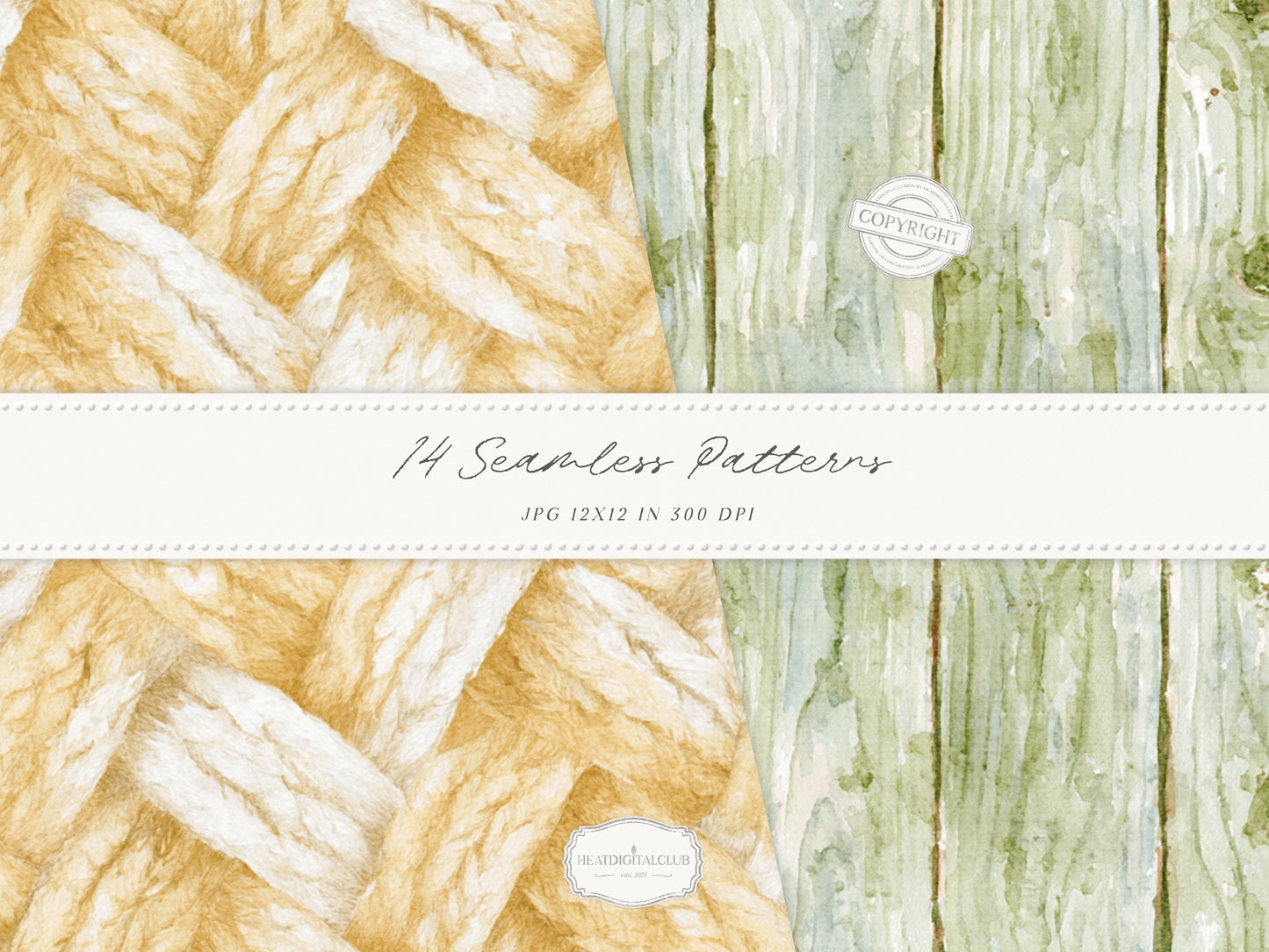 Beloved Fall - Autumn Seamless Patterns, Pumpkin Pattern, Neutral Fall Patterns, Cottage Fall | 14 JPEG