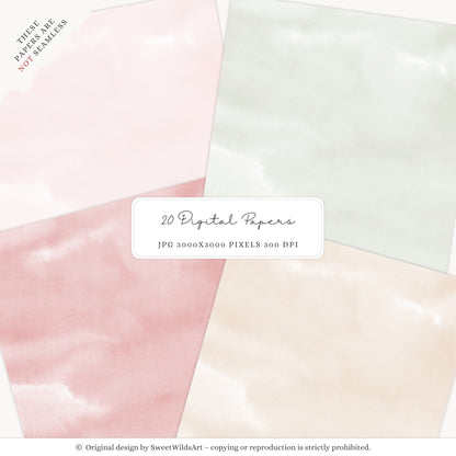 Holly Jolly - Christmas Digital Papers, Pink Red Holiday, Cozy Winter | 20 JPEG