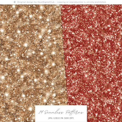 Mushroom Garden - Seamless Patterns, Cottagecore Forest Digital Paper, Shabby Patterns | 14 PNG