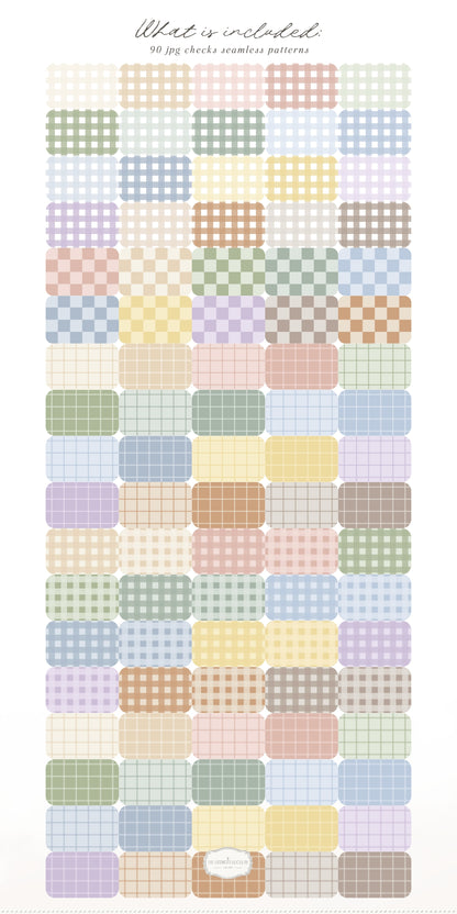 Pastel Classics - Seamless Patterns Bundle, Modern Geometric Classics Collection