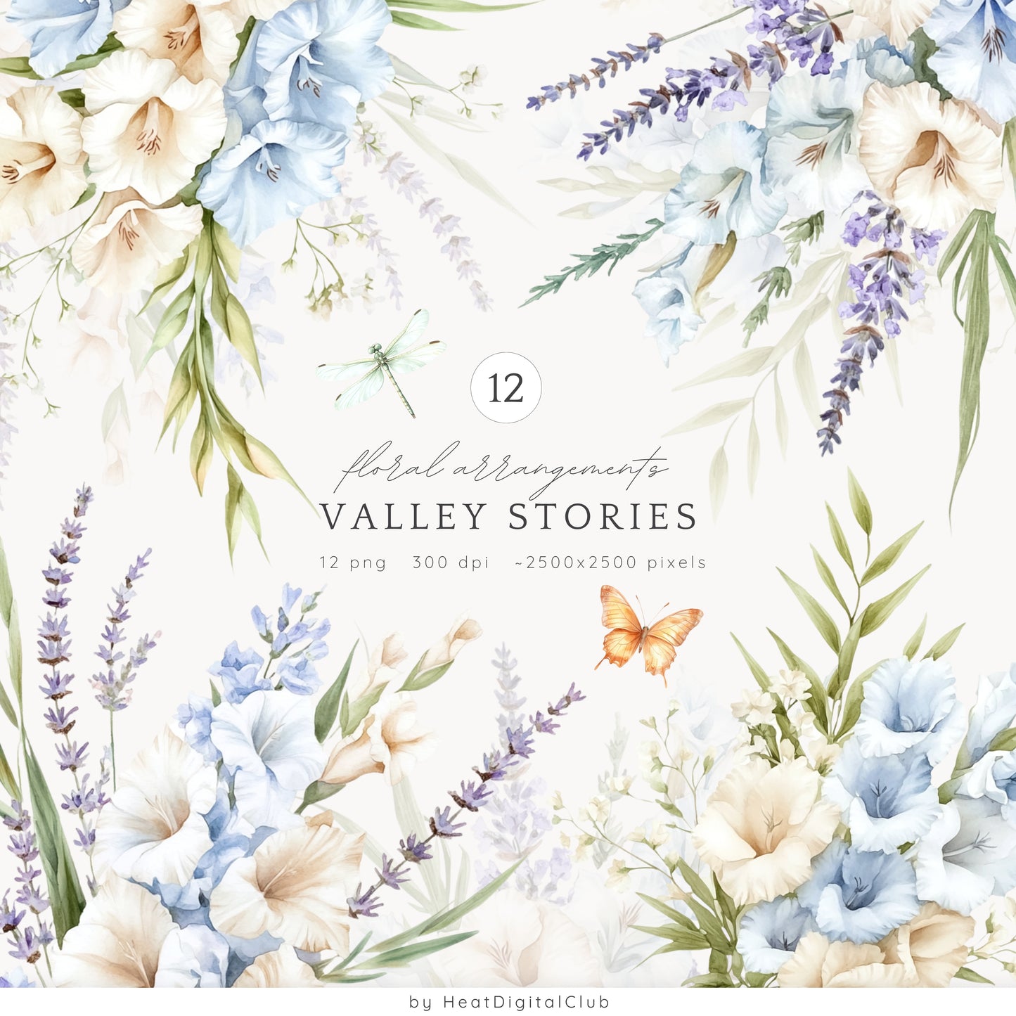 Valley Stories - Collection Bundle, Summer Countryside, Bunny, Rustic | 77 PNG/JPEG