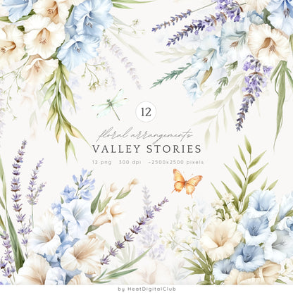 Valley Stories - Collection Bundle, Summer Countryside, Bunny, Rustic | 77 PNG/JPEG