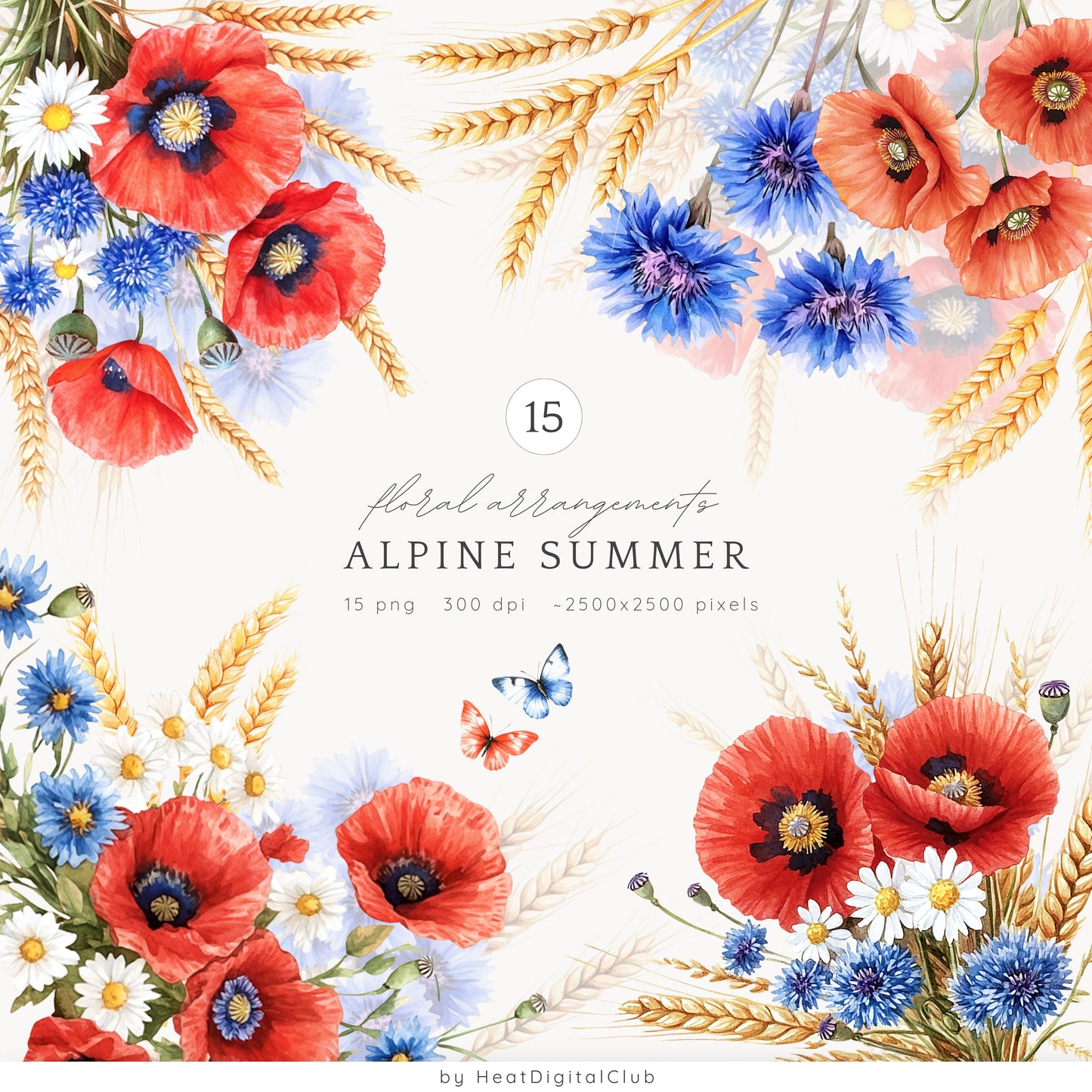 Alpine Summer - Collection Bundle, Bavarian Cottage, Rustic Countryside | 85 PNG/JPEG