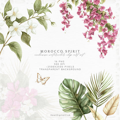 Morocco Spirit – Summer Floral Arrangements | 16 PNG
