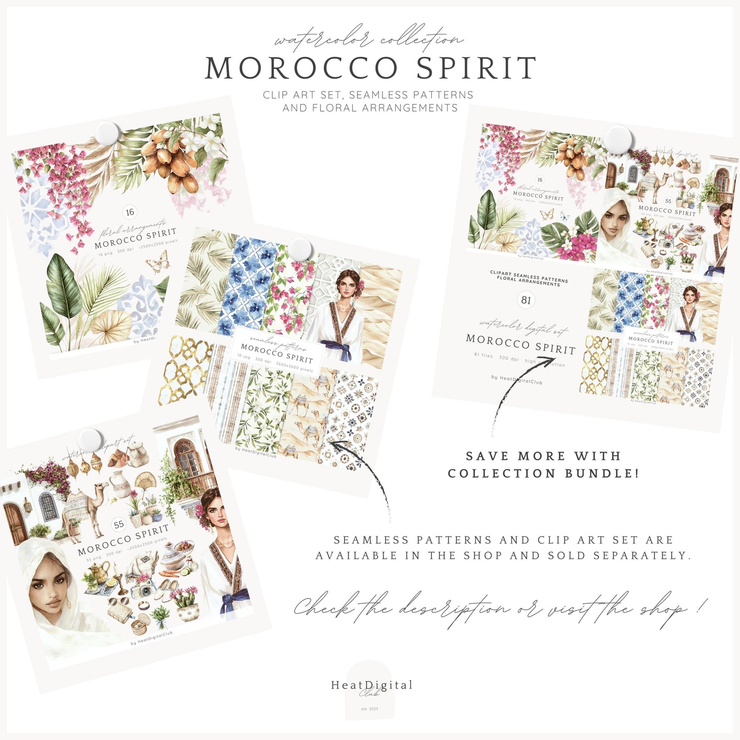 Morocco Spirit – Summer Floral Arrangements | 16 PNG