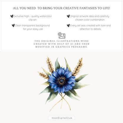 Magic Class - Floral Arrangements, Botanical Witchy Fantasy Clipart | 16 PNG