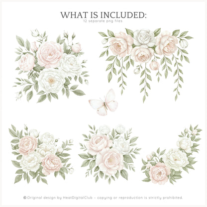 Ballet Grace - Pink Floral Arrangements | 12 PNG