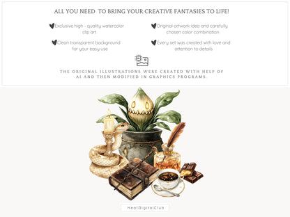 Magic Class - Wizard School Clipart, Witch, Magic School | 62 PNG