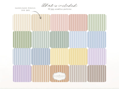 Pastel Geometric Mix -  Seamless Patterns, Modern Floral Harlequin Collection | 70 JPEG