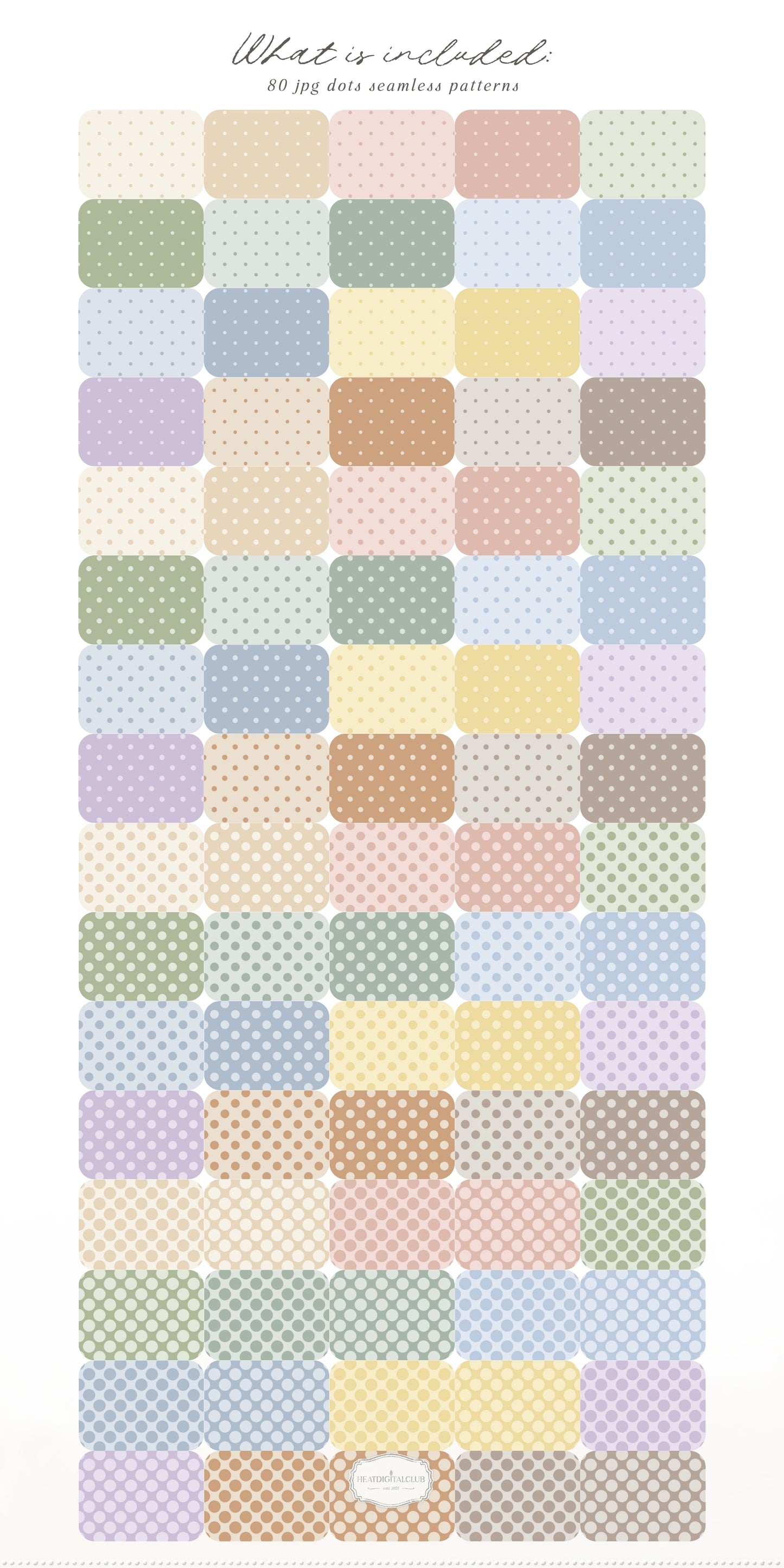 Pastel Classics - Seamless Patterns Bundle, Modern Geometric Classics Collection