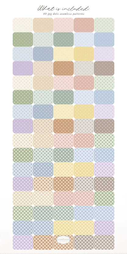 Pastel Classics - Seamless Patterns Bundle, Modern Geometric Classics Collection