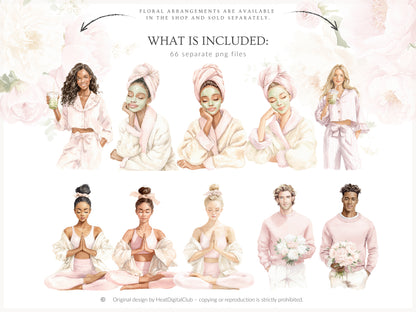 Pure Love - Clipart, Self Love, Wellness Spa Coquette Aesthetic, Valentines Day | 66 PNG