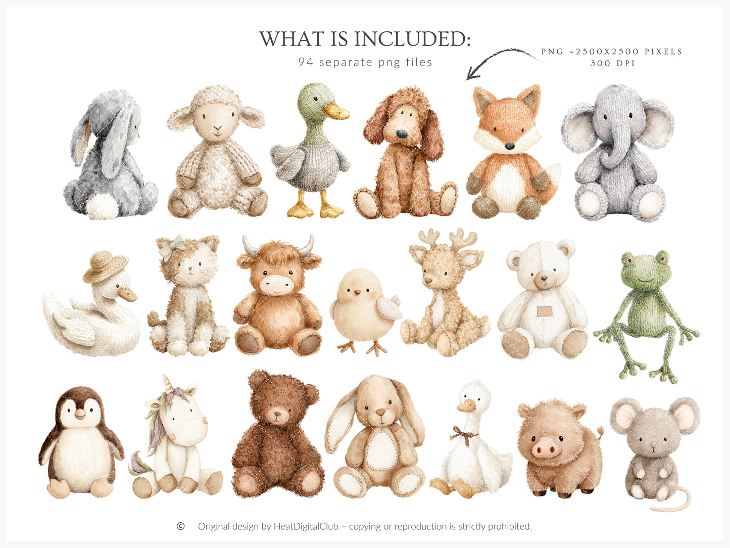 Gentle Atelier - Heirloom Baby Toys, Vintage Nursery Clipart, Neutral Baby Shower, English Spring | 104 PNG/JPEG