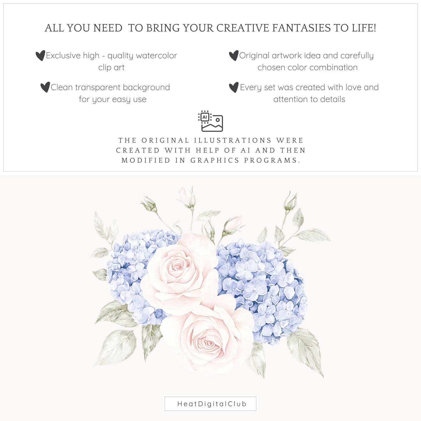 Tender Love - Valentines Day Floral Arrangements, Pink Roses, Grandmillennial | 12 PNG