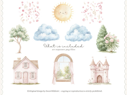 Sweet Coquettes - Kitten Clipart, Cute Pink Cats, Coquette Nursery, Baby Girl Graphics, Ballet Cat | 60 PNG