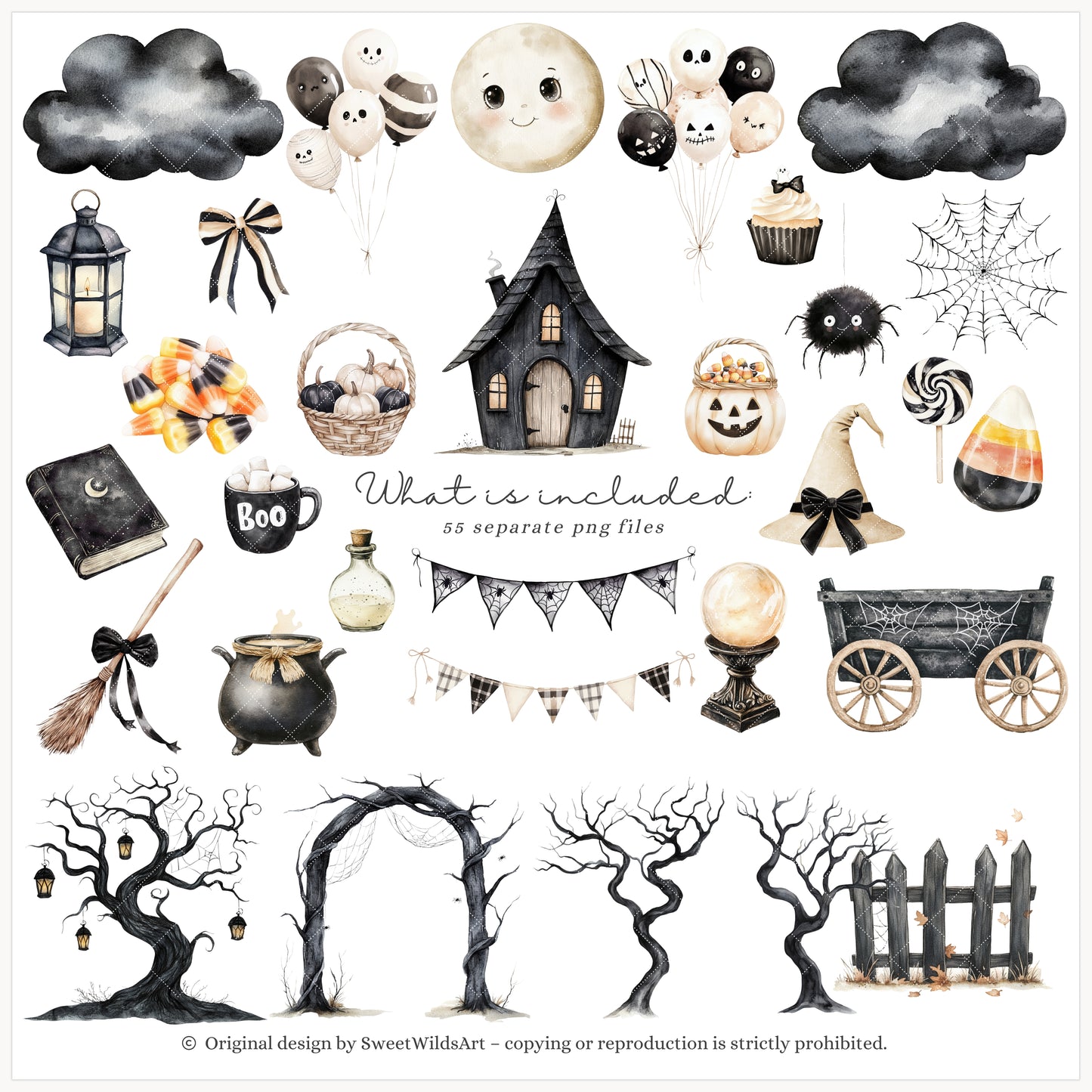 Honk or Haunt - Halloween Goose , Cute Spooky Geese, Silly Goose | 55 PNG