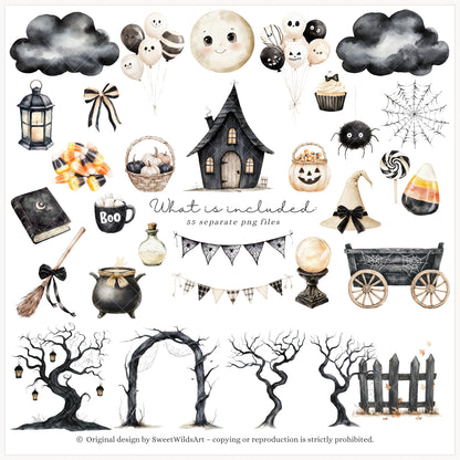 Honk or Haunt - Halloween Goose , Cute Spooky Geese, Silly Goose | 55 PNG