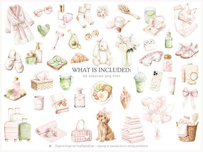 Pure Love - Clipart, Self Love, Wellness Spa Coquette Aesthetic, Valentines Day | 66 PNG