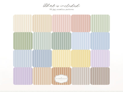 Pastel Geometric Mix -  Seamless Patterns, Modern Floral Harlequin Collection | 70 JPEG