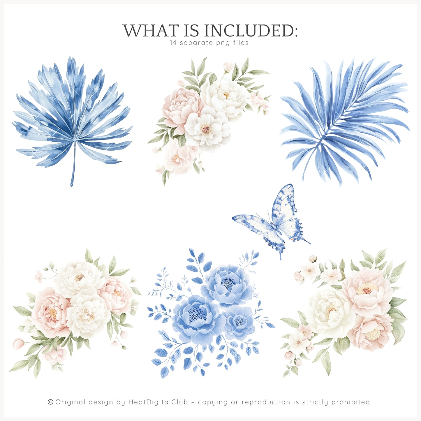 Summer Chic – Grandmillennial Floral Arrangements | 14 PNG