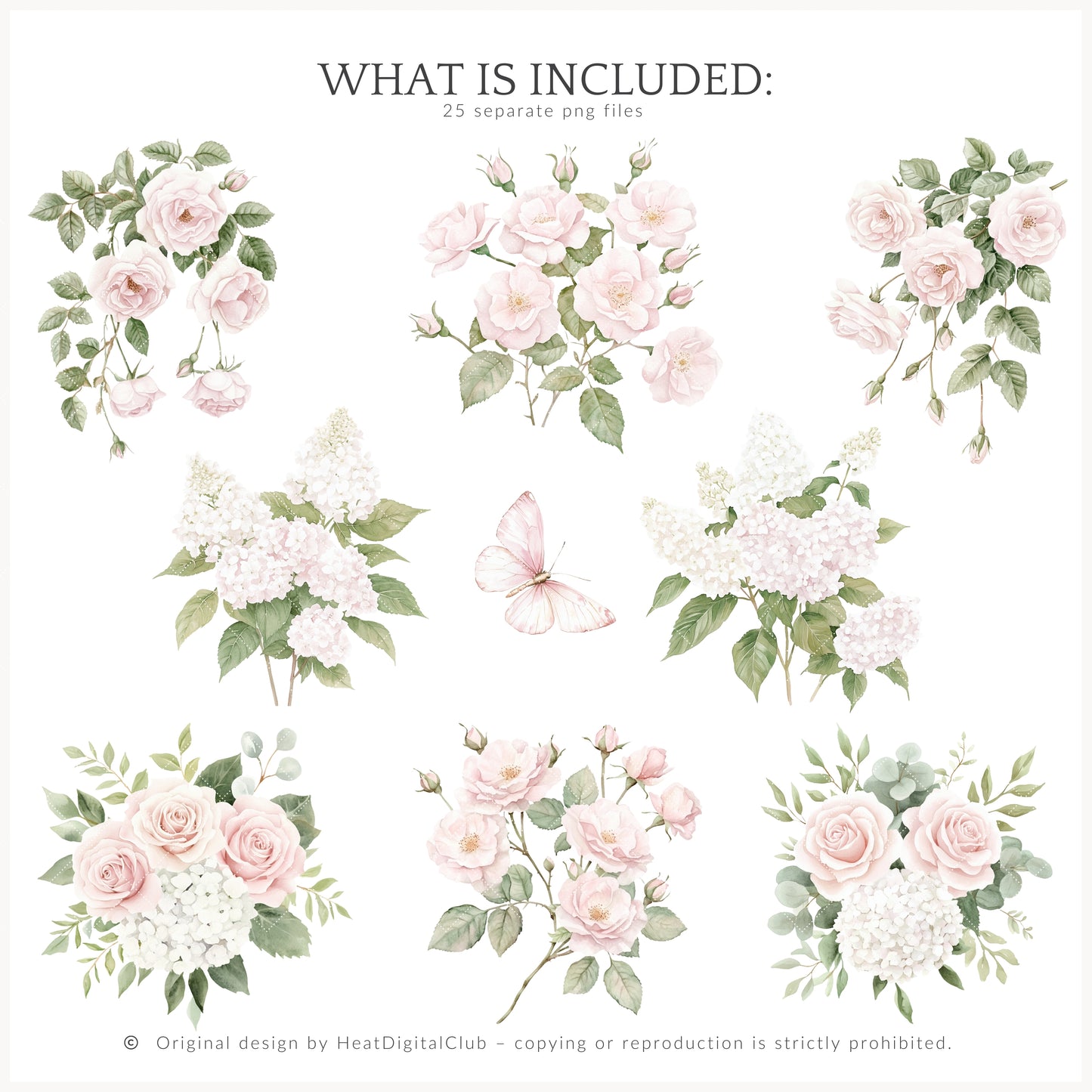 Lovely Farm - Floral Arrangements, Bouquets with Fruits, Veggies, Pastel | 25 PNG