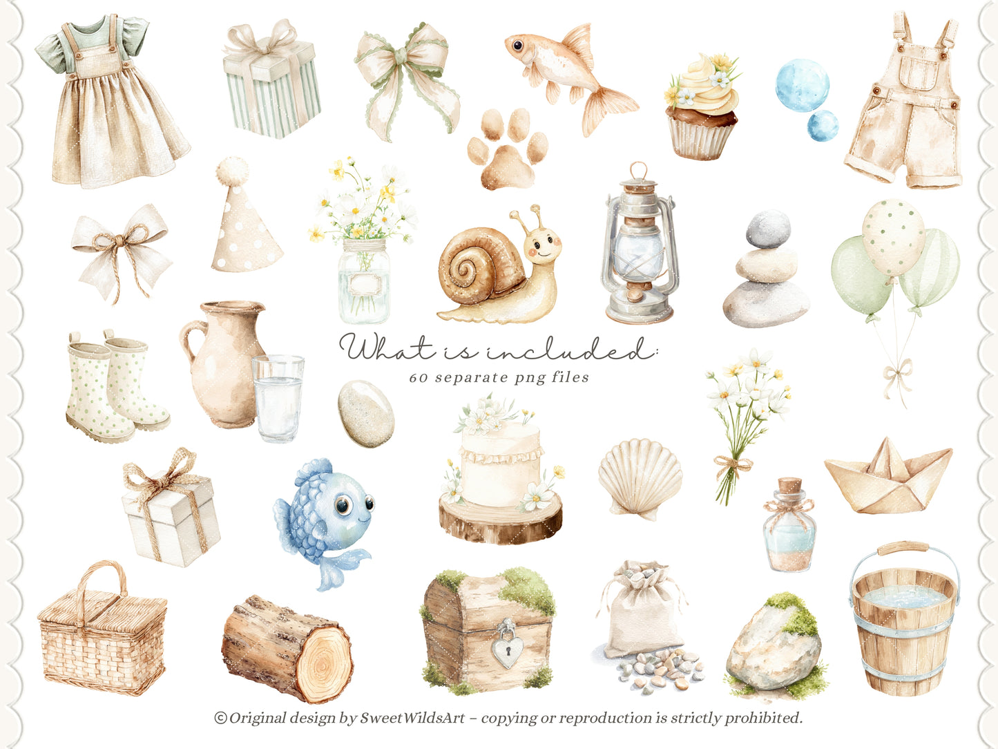 River Meadow - Otter Clipart, Cute River Animals, Baby Otter, Woodland Nursery, Spring Summer | 60 PNG